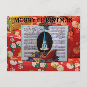 Tarjeta postal de la caja de música de Cristo