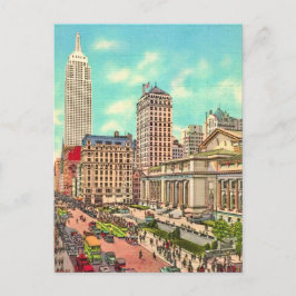 Tarjeta postal de la calle 42 y la 5ta Avenida en 