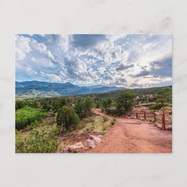 Tarjeta postal de la caminata nocturna en Colorado (Anverso)