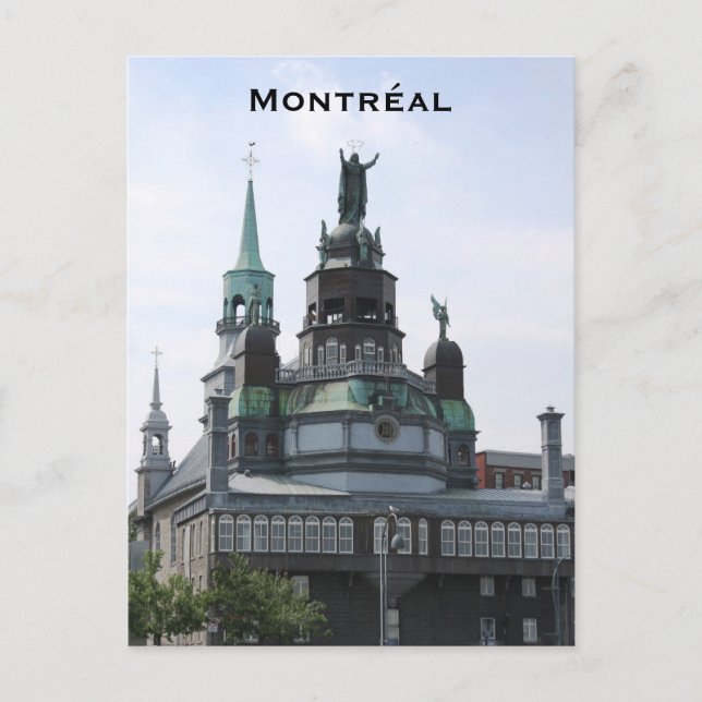 Tarjeta postal de la capilla de Montreal (Anverso)