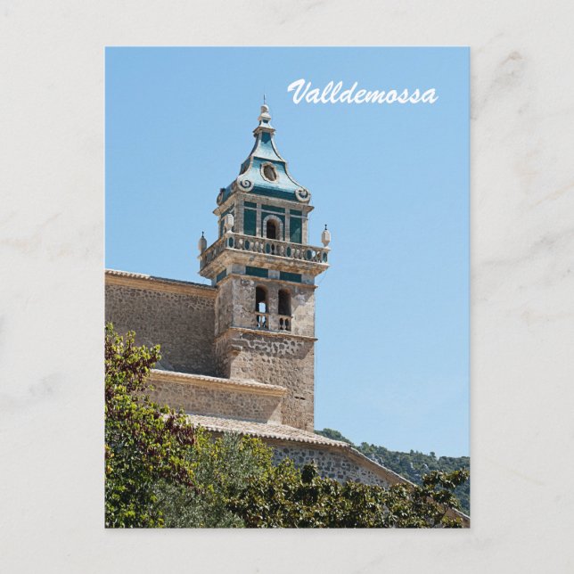 Tarjeta postal de la Cartuja de Valldemossa (Anverso)