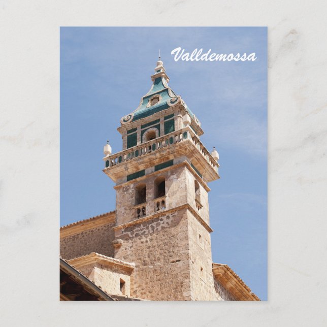 Tarjeta postal de la Cartuja de Valldemossa (Anverso)