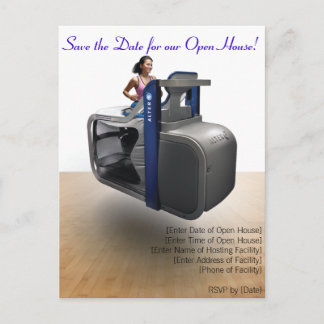 Tarjeta postal de la casa abierta de AlterG