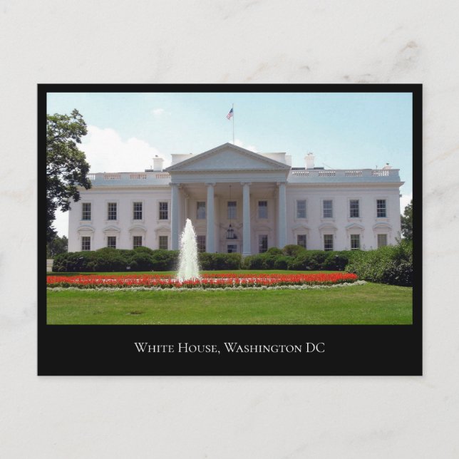 Tarjeta Postal de la Casa Blanca de Estados Unidos (Anverso)