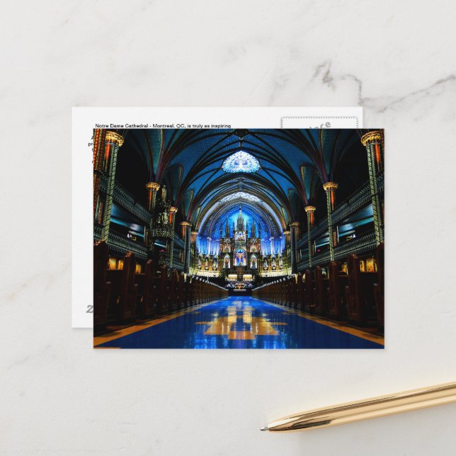 Tarjeta postal de la catedral de Notre Dame (Anverso/Reverso In Situ)