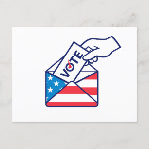 Tarjeta postal de la cédula de votación de la band