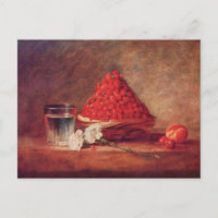 Tarjeta postal de la cesta de fresas de Jean Bapti