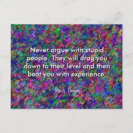 Tarjeta postal de la cita de Mark Twain