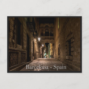 Tarjeta postal de la ciudad de Barcelona, España