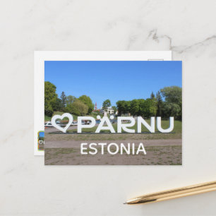 ¡Tarjeta postal de la ciudad de Pärnu, Estonia!