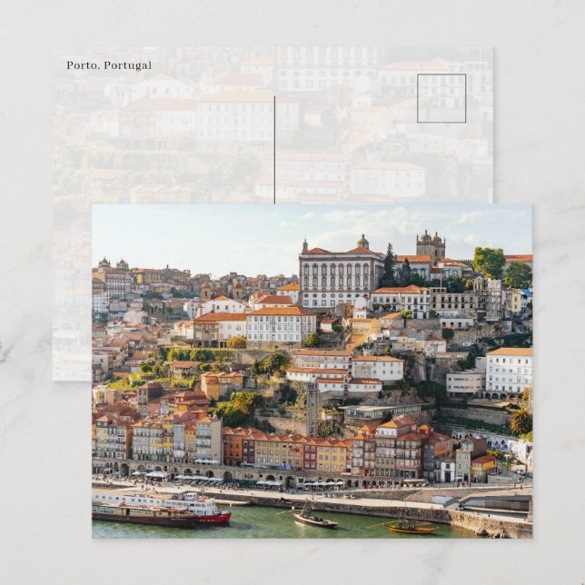 Tarjeta postal de la ciudad de Porto (Anverso / Reverso)