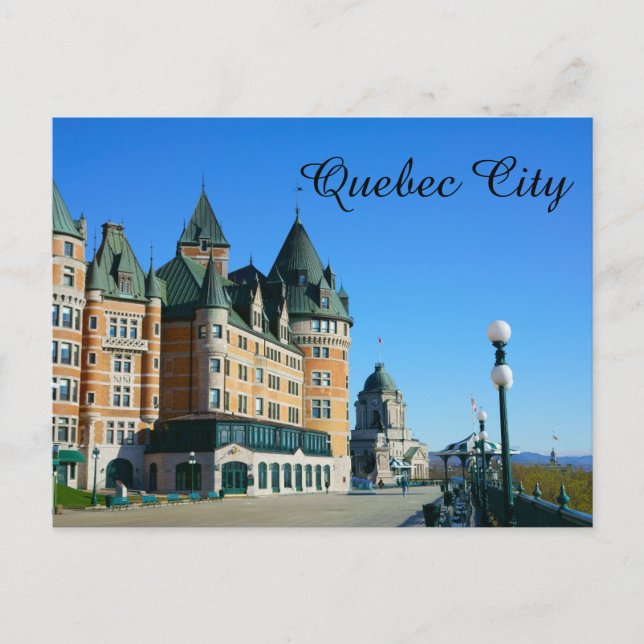 TARJETA POSTAL DE LA CIUDAD DE QUEBEC (Anverso)