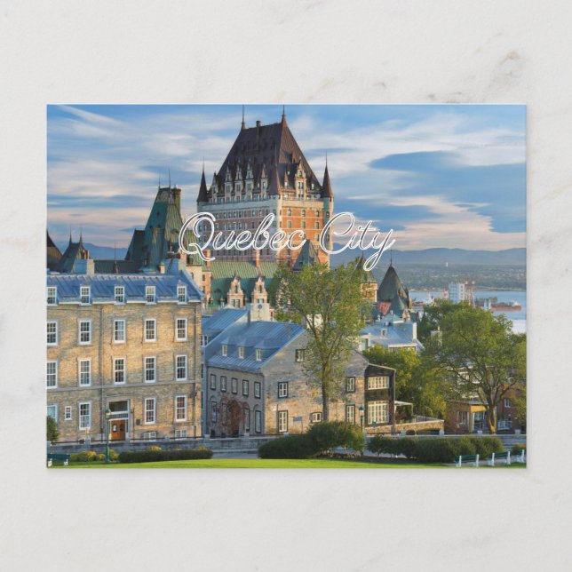 TARJETA POSTAL DE LA CIUDAD DE QUEBEC (Anverso)