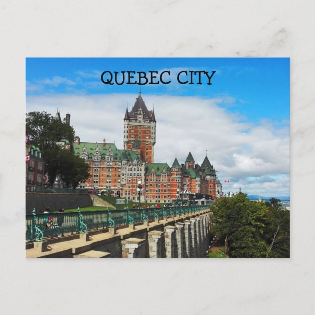 TARJETA POSTAL DE LA CIUDAD DE QUEBEC (Anverso)