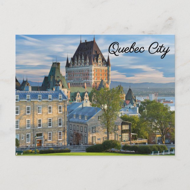 TARJETA POSTAL DE LA CIUDAD DE QUEBEC (Anverso)