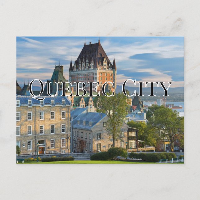 TARJETA POSTAL DE LA CIUDAD DE QUEBEC (Anverso)