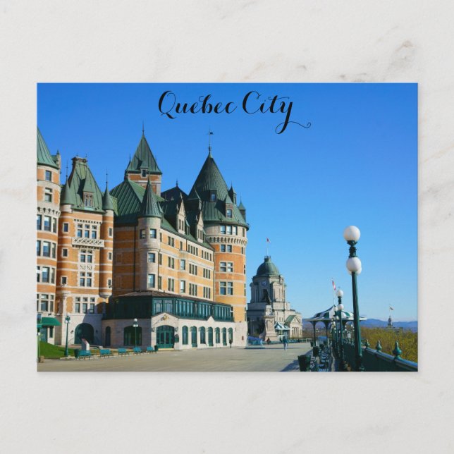 TARJETA POSTAL DE LA CIUDAD DE QUEBEC (Anverso)
