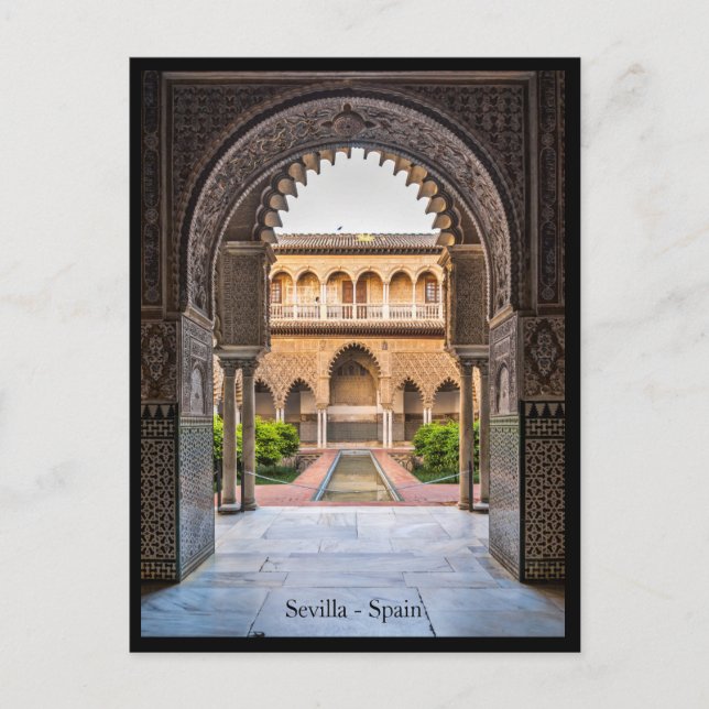 Tarjeta postal de la ciudad de Sevilla, España (Anverso)