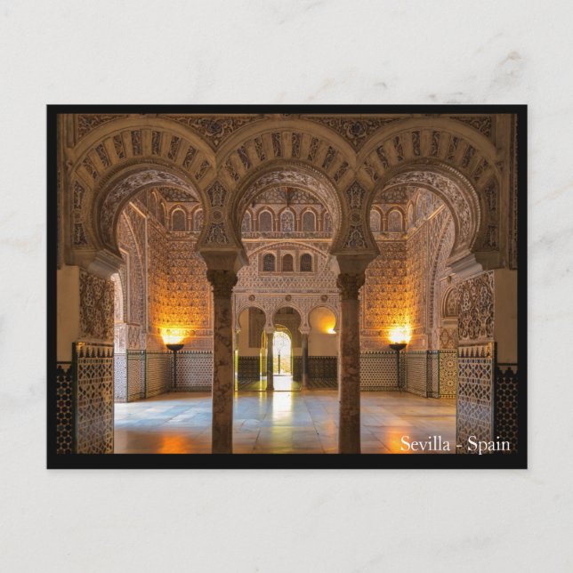 Tarjeta postal de la ciudad de Sevilla, España (Anverso)