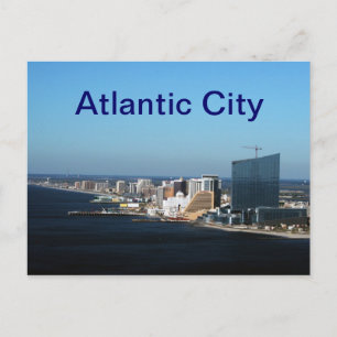 tarjeta postal de la Ciudad del Atlántico