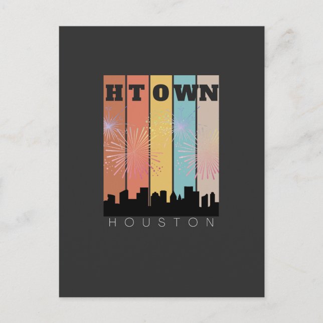 tarjeta postal de la ciudad espacial de houston te (Anverso)