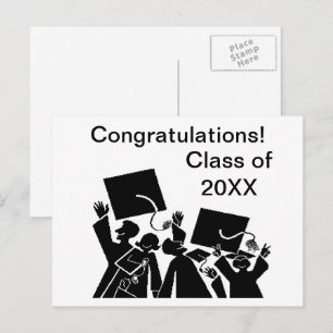 Tarjeta postal de la clase de graduación de 20XX