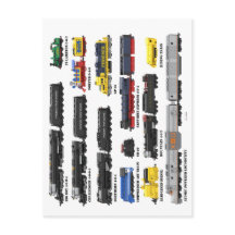 Tarjeta postal de la colección de trenes PTW