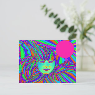 Tarjeta postal de la computadora de Internet