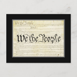 Tarjeta postal de la Constitución de Estados Unido