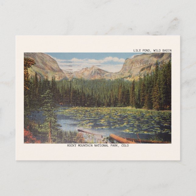 Tarjeta postal de la Cuenca Salvaje del Parque Nac (Anverso)