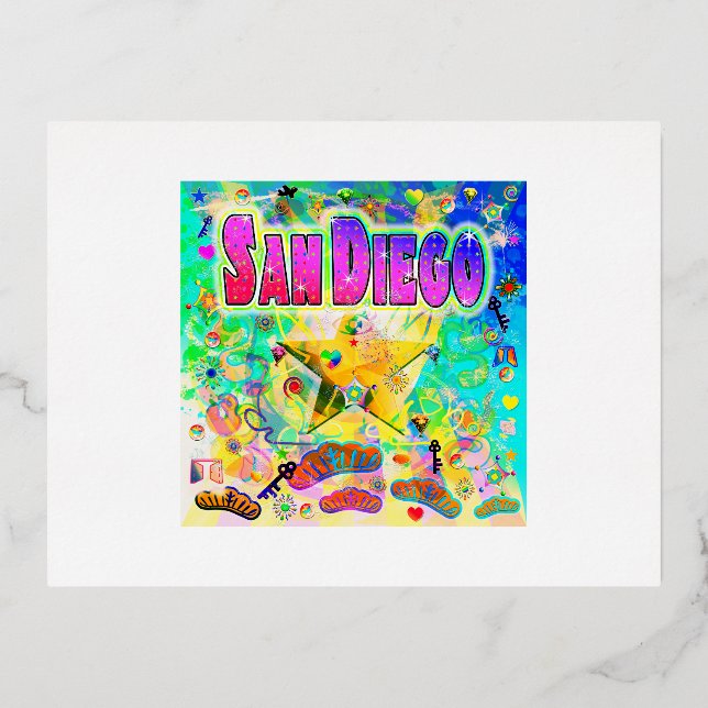 Tarjeta postal de la época de San Diego (Anverso)