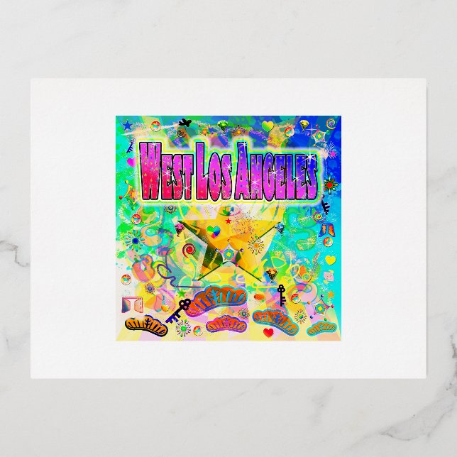 Tarjeta postal de la época de West Los Ángeles (Anverso)
