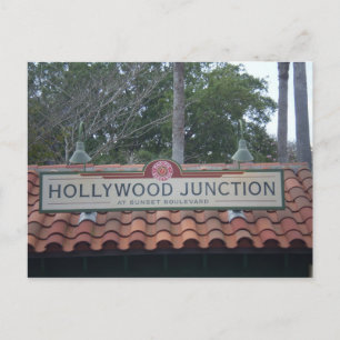 TARJETA POSTAL DE LA ESTACIÓN DE JUNCIÓN DE HOLLYW