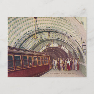 Tarjeta postal de la estación de metro de la ciuda