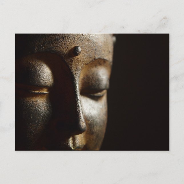 Tarjeta postal de la estatua de Buda (Anverso)