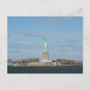 Tarjeta postal de la Estatua de la Libertad Isla E
