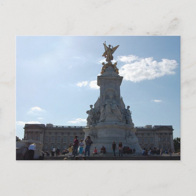 tarjeta postal de la estatua de la reina victoria (Anverso)