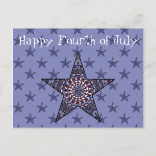 Tarjeta postal de la estrella de la independencia