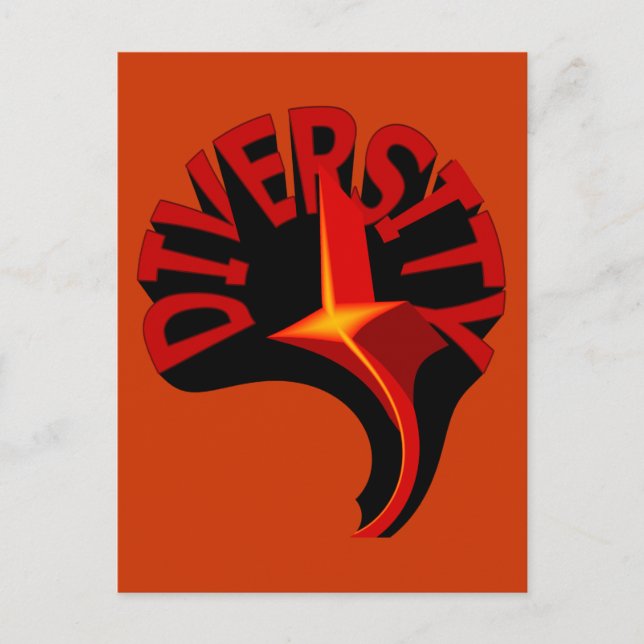 Tarjeta postal de la estrella giratoria de la dive (Anverso)