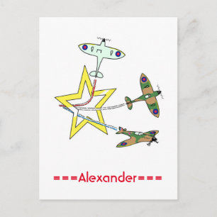 Tarjeta postal de la estrella Spitfire