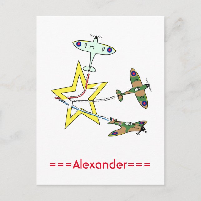 Tarjeta postal de la estrella Spitfire (Anverso)