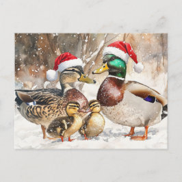 Tarjeta postal de la familia Duck