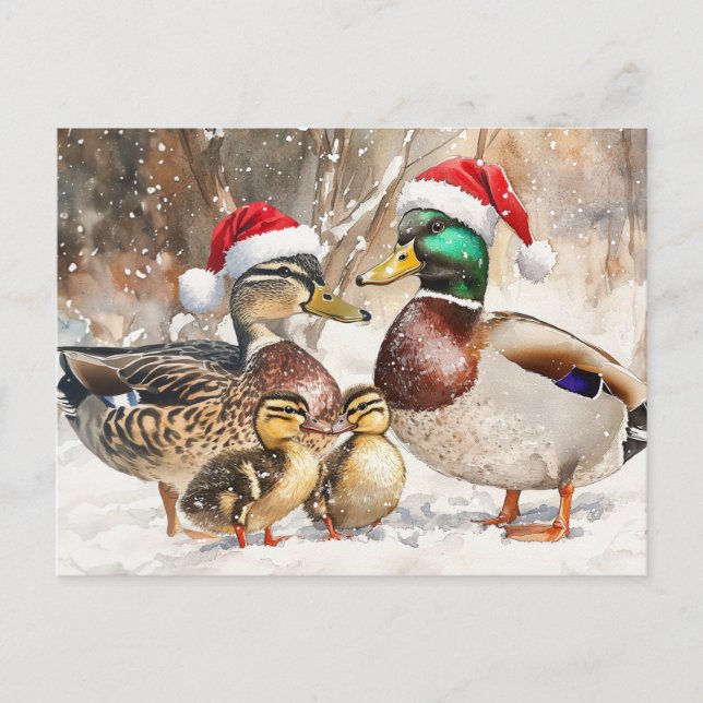 Tarjeta postal de la familia Duck (Anverso)