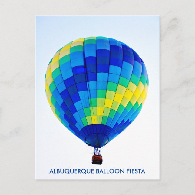 TARJETA POSTAL DE LA FIESTA DE GLOBOS DE ALBUQUERQ (Anverso)