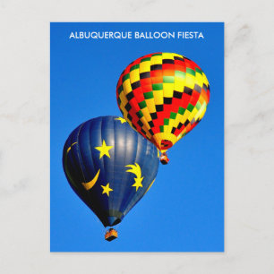 TARJETA POSTAL DE LA FIESTA DE GLOBOS DE ALBUQUERQ