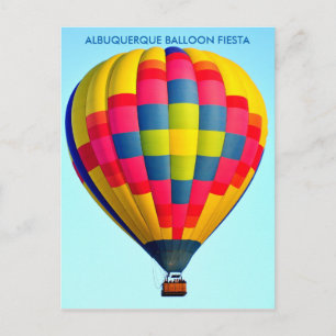 TARJETA POSTAL DE LA FIESTA DE GLOBOS DE ALBUQUERQ