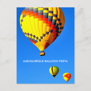 TARJETA POSTAL DE LA FIESTA DE GLOBOS DE ALBUQUERQ