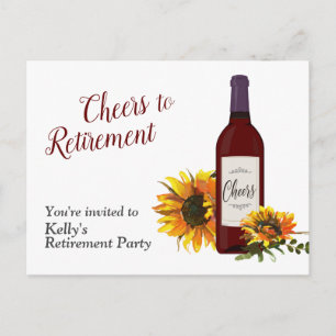 tarjeta postal de la fiesta de retirada de botella