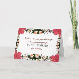 Tarjeta postal de la flor del Deuteronomio 31 no t