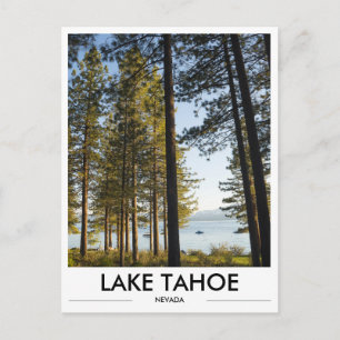 Tarjeta postal de la foto del lago Tahoe Nevada